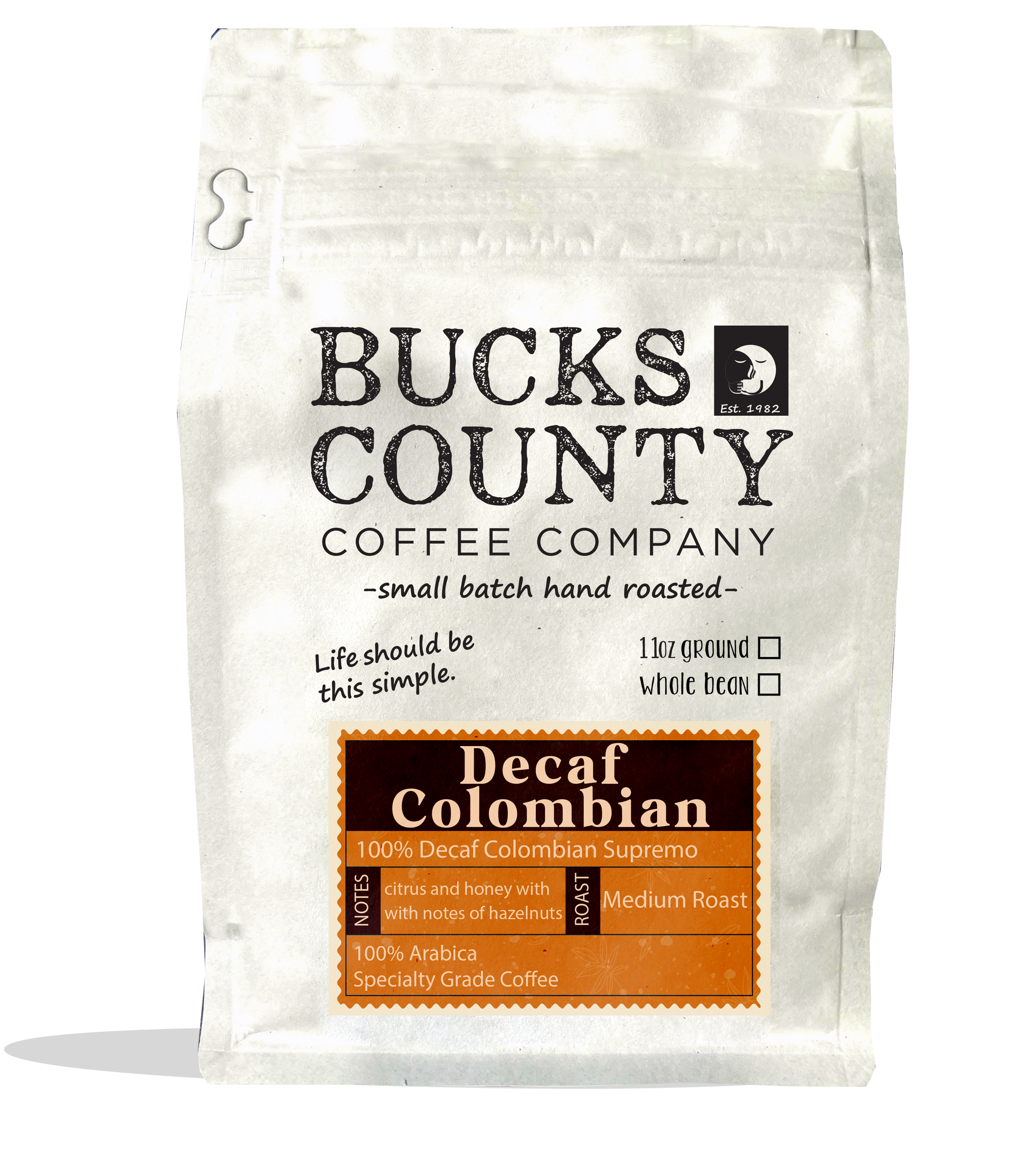 Decaf Colombian Coffee - Sugar Cane Processed Medium Roast | Bucks